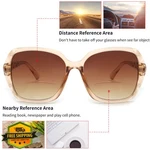 Jm Bifocal Reading Sunglasses Oversized Square Brown +2.0 Women. Fixed Price $27.99.
