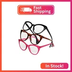 Betsey Johnson Women's Plaid Cat Eye Reading Glasses, Black, Tortoise, Magenta,. Fixed Price $19.19.