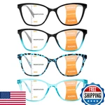 Visiwell 4-PACK Progressive Multifocus Reading Glasses Women Blue Light. Fixed Price $30.49.