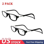 2PACK Hanging Folding Magnetic Reading Glasses Front Click Connect Neck +1.0 4.0. Fixed Price $15.89.
