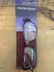 Foster Grant "monica" Women's +1.25 Reading Glasses Magenta Polka Dot W/ Case. Fixed Price $10.99.