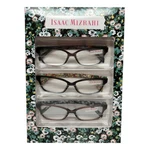 Isaac Mizrahi 3 Pack Gift Box Women Reading Glasses Tortoise,black,pink +2.00. Fixed Price $29.95.