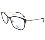 Lacoste Eyeglasses Frames L2276 001 Black Gold Cat Full Rim 56-19-140. Fixed Price $34.99.