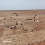 Magnivision Gold Metallic With Red Acetate Arms Frames Reading Glasses. Fixed Price $29.99.