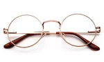 Metal Gold Reading Glasses Aviator Round Unisex Spring Hinged John Lennon. Fixed Price $10.95.