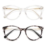 Amomoma Retro Round Reading 51-20-138, P2 Clear/gold&grey Tortoise/gold. Fixed Price $30.51.