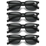Pk Unisex Full Lens Tinted Readers Reading Sunglasses UV400 Black Frame. Fixed Price $17.99.