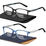 Easy 2 Pairs TR90 Bifocal Reading Glasses For 54-16-143, Black/blue. Fixed Price $26.05.