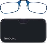 Thinoptics +1.50 Blue Frame Reading Glasses W/case Secure Fit Armless Ultralight. Fixed Price $18.95.