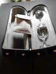 Geoffrey Beene Wine Travel Case Tote - For 1 Bottle And 2 Glasses Cork Opemer. Fixed Price $29.99.