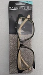 Magnivision By Foster Grant Reading Glasses +2.75 Kinsey 52 15-141 Glod W/case. Fixed Price $10.88.
