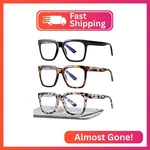 Easy 3 Pairs Reading Glasses For Women, Squre Computer Blue Light Blocking. Fixed Price $26.40.