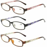 Reading Glasses 3 Pack Women Readers Retro Colorful Print Spring Hinge. Fixed Price $15.99.