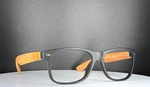 Gamma Ray Optics GR1001 C8 Black Brown Square Full Rim Eyeglasses Frames Only. Fixed Price $34.99.