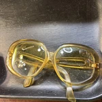 Vintage 1960'S Foster Grant Oversized Glasses Stamped Fg. (frames Only) Amber. Fixed Price $32.10.