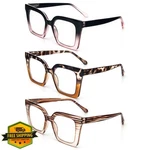 Kokobin 3PK Oprah Style Reading Glasses Square Frame Blue Light Blocking Readers. Fixed Price $20.00.