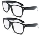 Vision World Eyewear 2 Pairs Deluxe Reading Glasses - Comfortable Stylish Sim.... Fixed Price $19.38.
