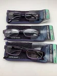 "3 Pair" Foster Grant Premium Aurora Purple 1.50 Readers W/soft Case. Fixed Price $21.95.