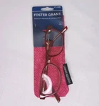 Foster Grant Evalina Women's +1.50 Reading Glasses Crystal Vision Wine Frame New. Fixed Price $9.99.