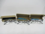 (3X) Outray Vintage Retro Classic Half Frame Horn Rimmed Glasses For Men. Fixed Price $27.54.