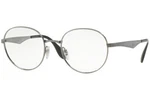 New Ray Ban Designer Reading Glasses RX6343-2553-47 Gunmetal Silver Black 47MM. Fixed Price $152.88.