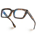 Visoone Chunky Square Blue Light Blocking Glasses With Medium, Coco Tortoise. Fixed Price $11.94.