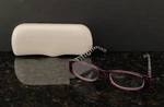 Mackenzie-childs Courtly Check/fuchsia +2.50 READERS/GLASSES/CASE/#99001-014/NWT. Fixed Price $89.95.