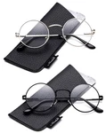 Quality Unisex Retro Round Reading Glasses Spring Hinge Stainless Steel Frame.... Fixed Price $26.37.