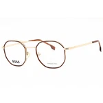 Hugo Boss Men's Eyeglasses Gold Brown Havana Geometric Frame 1632 00NR. Fixed Price $61.17.