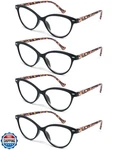 Heeyyok Women Reading Glasses 4-PACK,CATEYE Readers Small Face Comfor. Fixed Price $34.99.