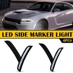 White Front Rear Side Led Marker Lights Smoked Lamps For Charger 2015-22 Dodge. Fixed Price $36.09.