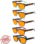 Eyekepper 5-PACK Readers +1.75 Blue Light Blocking-orange TINTED-02. Fixed Price $27.99.