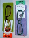 Icu Wink Eyewear Reading Glasses, Tortoise/grn Purp/grn 1.00 1.75. Fixed Price $8.99.