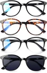 Sigvan 4 Pack Reading Glasses Spring Hinge Stylish Readers. Fixed Price $21.95.
