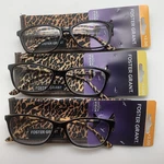 "3 Pair" Foster Grant Tara Brown +2.00 Readers Leopard Reading Glasses. Fixed Price $21.95.