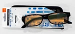 Foster Grant "tashon" Blue Light 2.50 Black Frame Reading Glasses W/ Case - New. Fixed Price $14.24.