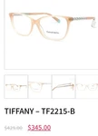 Tiffany & Co. Reading Glasses Tf 2215BB Opal Nude Gold Frames Readers Authentic. Fixed Price $139.00.