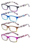 Eyekepper Reading 4 Pack Readers Women Colorful Eyeglasses Spring Hinge. Fixed Price $16.99.