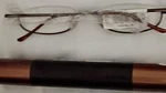 Magnivision Metal Half Rim Rectangular Eyeglass Frames Brown 19-140 Mpn 69794. Fixed Price $7.77.