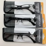 "3 Pair" R178 Foster Grant Essentials Readers Percy Blk + 2.00 Reading Glasses. Fixed Price $19.95.