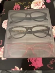 Betsey Johnson Cat Eye Reading Glasses 3 Pack Black, Brown, Pink +2.50. Fixed Price $18.00.