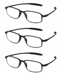 Calabria TR191 Flexie Sport Bendable Reading GLASSES+1.50 Black 3 Pack Women. Fixed Price $44.95.