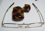 Reading Glasses Lucite Animal Print Case. Fixed Price $26.78.