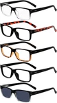 Eyekepper Vintage Reading Glasses For Men - 5 Pack Spring Hinges Classic Readers. Fixed Price $22.95.