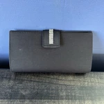 Daniel Swarovski Black Satin Eyewear Case Evening Clutch W/ Crystal Closure. Fixed Price $34.97.
