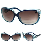 Womens Classy Elegant Retro Bifocal Reading Sun Glasses Readers Bling Blue Frame. Fixed Price $14.99.