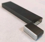 Rare Foster Grant Magnetic Cuboid Hard Case Slim, Flip-top Metal Designer 5/8". Fixed Price $16.99.