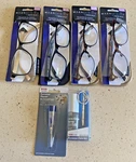 Foster Grant Magnivision +3.25 Glasses W/case Lot Of 4 Screwdriver & Cleaner. Fixed Price $56.35.