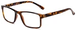 Calabria L2007 Square 54 Mm Designer Reading Glasses Tortoise Havana Brown Gold. Fixed Price $12.95.