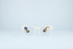 Peepers Bernadette Filtering White Square Blue Light +3.50 Strength Readers. Fixed Price $26.95.